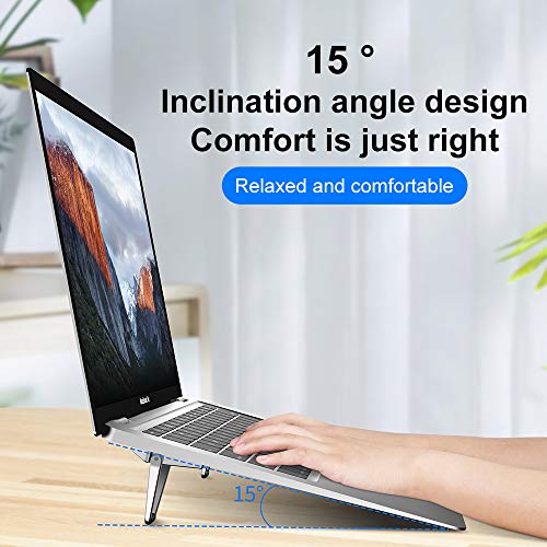SUNTAIHO Invisible Laptop Stand, 2PCS Portable Foldable Shield Laptop Stand Mini Cooling Laptop Stand, Ergonomic Lightweight Holder Mount for Laptop, MacBook, Wireless Keyboard, 12-17 Inches