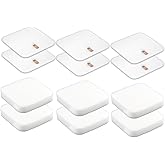 CHAIN PEAK (6 Pack) LA401 LA300 LA502 Replacement Foam & Felt Filters for Shark LA502, LA322, LA702, LA502, LA301, LA300, LA455, LA702 Rotator Lift-Away ADV DuoClean PowerFins Upright Vacuum Filter