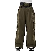 HIGH EXPERIENCE Snowboard Pants for Women Men Baggy Ski Pants Snow Loose Warm Insulated Winterproof Waterproof