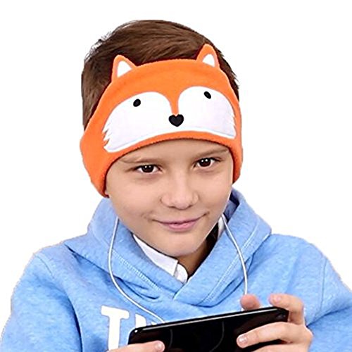 FIRIK Kids Headphones Volume Limited Soft Children Fleece Headband Size