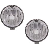 Carlights360 For Ford Thunderbird 2002 2003 2004 2005 Fog Lights Driver and Passenger Side | Pair | With Bulb(s) | Replacement For FO2592187 | 1W6Z13200AA