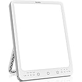 SUXIO Light Therapy Lamp - 10000 Lux Therapy Light, 3 Timing & Mode Happy Lamp, Touch Control Daylight Lamp with Memory Funct