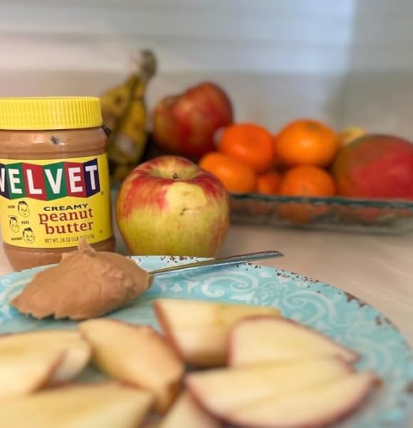 VELVET PEANUT BUTTER, CRUNCHY – DETROIT’S CLASSIC SINCE 1937, SMOOTH & NOSTALGIC SPREAD WITH “FRESH, PURE, DELICIOUS” LABEL, MADE IN THE USA, GLUTEN-FREE, PERFECT FOR SANDWICHES, BAKING & SNACKING (18 OUNCE JAR)