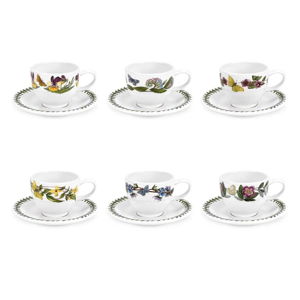 Portmeirion Botanic Garden - Espresso Cup & Saucer - Set of 6
