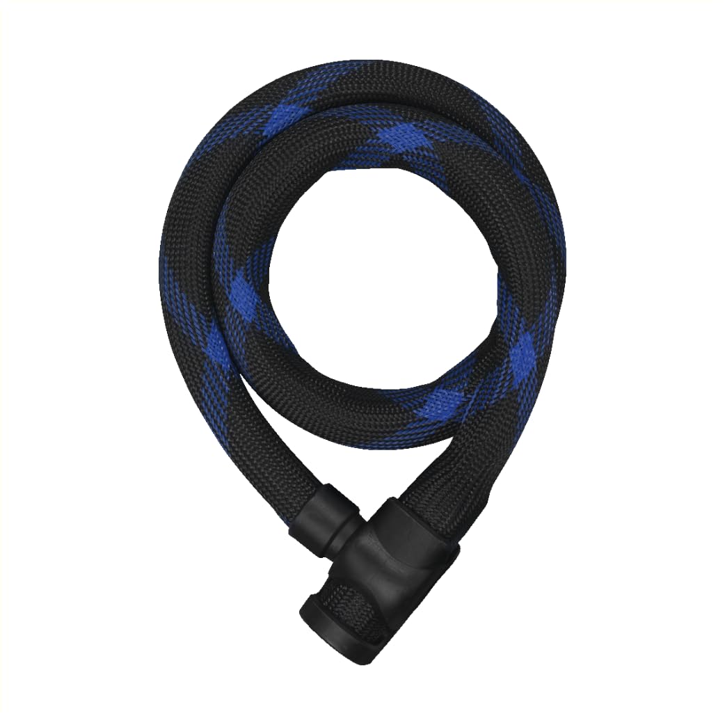 ABUS Ivera 7220 chain lock - Bicycle lock with low weight, 660 g - Theft protection thanks to solid steel cable, 20 mm thick, 85 cm long - Flexible and durable - Black