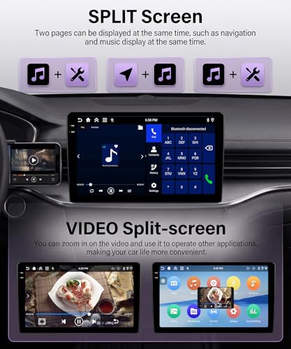 4+128G Android Autoradio pour Peugeot Expert/Citroën Jumpy/Toyota Proace 2016-2024 /Opel Vivaro 2019-2024 /Fiat Scudo 2022-2024 Sans Fil Carplay Android Auto 10" Incell Écran GPS WiFi Bluetooth FM/RDS