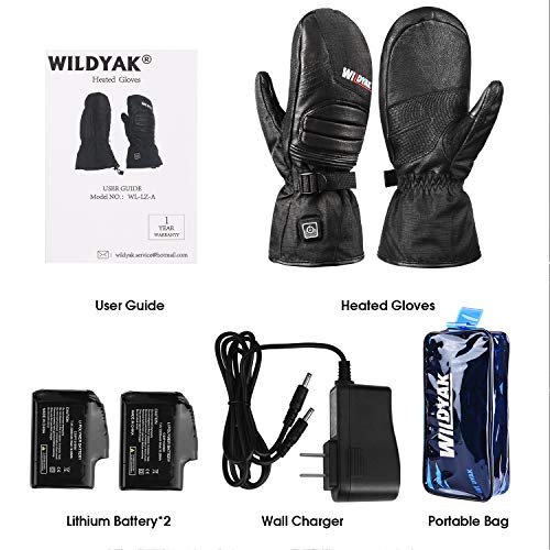 WILDYAK Heated Gloves for Men&Women, Rechargeable Electric Heated
