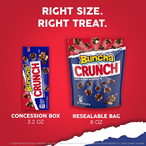 Buncha CRUNCH—Milk Chocolate and Crisped Rice—Movie Theater Candy Box—3