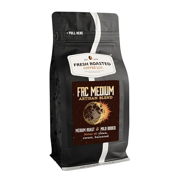 FRESH ROASTED COFFEE, FRC MEDIUM ROAST BLEND, 12 OZ, KOSHER, GROUND