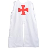 BLESSUME White Medieval Knight Tunic