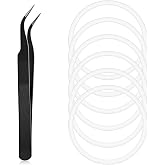 6 Pcs Water Bottle Gasket Replacement Silicone Seal O Rings Lid Replacement Wide Mouth Lid Water Bottle Leak Proof Compatible with Hydroflask Hydro Flask Replacement 2.2inch