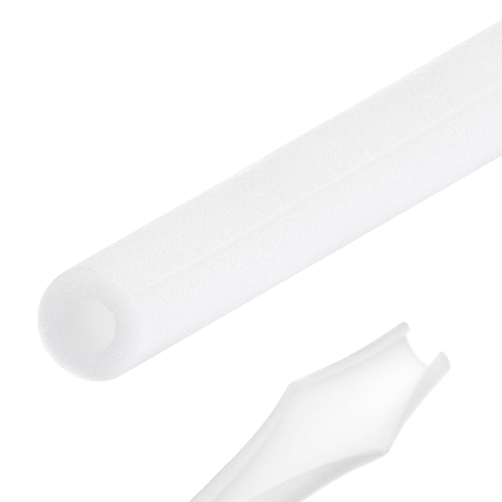 Rebower 1pcs Pipe Insulation Foam Tube 30x60mm 3ft Heat Preservation Foam Pipes [for Copper Water Pipe Freeze Protection] - White