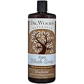 Dr. Woods Raw Moisturizing Black Unscented Soap with Organic Shea Butter, 32 Ounce