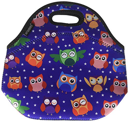 Wrapables A70832c Insulated Neoprene Reusable Lunch Bags, One Size, Rainbow