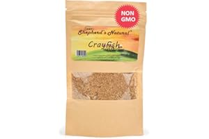Crayfish. Dried, Ground. 4 oz, Sand-Free by HATF's Shepherd's Natural, Excellent seasoning for all types of dishes. Savory - Super Clean - No dirt! Great for soups and beans. Preservative free
