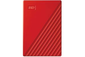 WESTERN DIGITAL WD 4TB My Passport, Portable External Hard Drive, Red, backup software with defense against ransomware, and password protection, USB 3.1/USB 3.0 compatible - WDBPKJ0040BRD-WESN