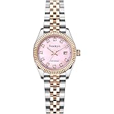 Szaikyri Classic Watch for Women with Solid Stainless Steel Band and Calendar Water Resistant