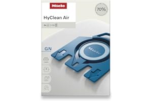 Miele 10123210 AirClean 3D Efficiency Dust Bag, Type GN, 4 Bags & 2 Filters, White