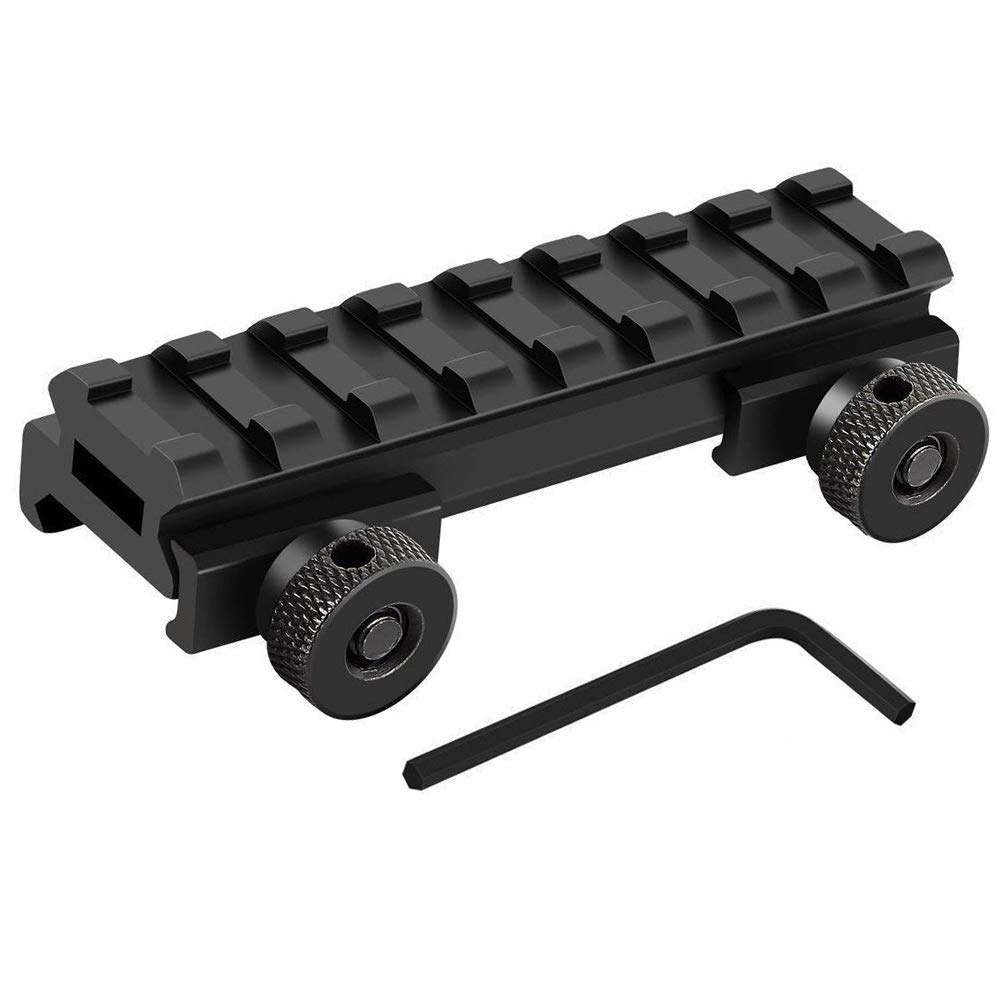 HooGou Low Profile Picatinny Rail, Riser Mount with See Through Hole ...