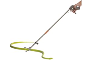 Snake Tong Foldable Self Lockable Stainless Steel Strong Safe Reptile Grabber Catcher Collapsible Snake Tongs Snake Handling 