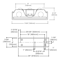 EATON Lighting WN232R 4' 2 Lamp T8 Residential Wrap