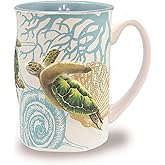 Hawaii Coffee Mug Embossed Honu Turtle Voyage