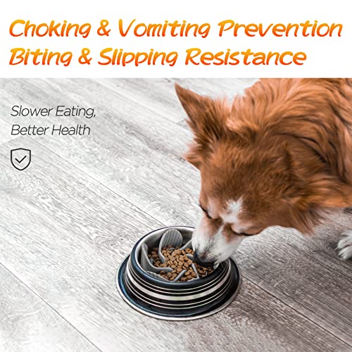 Palifel Slow Feeder Dog Bowls Insert for Small Medium Large Dog Bowl