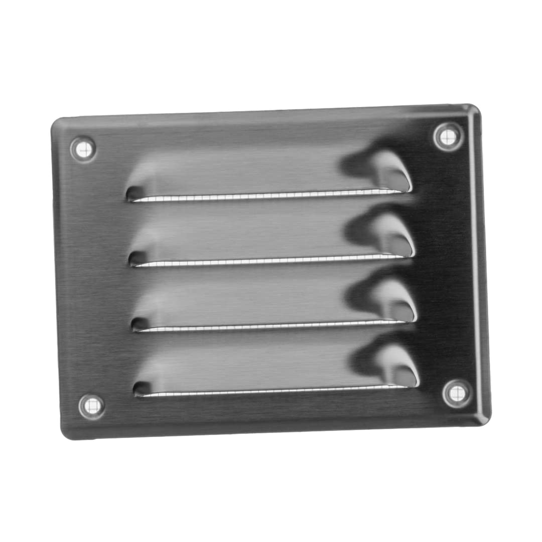 140x105mm / 6x4" inch Stainless Steel Metal Air Vent Grille Cover with Insect Mesh - Ventilation Cover