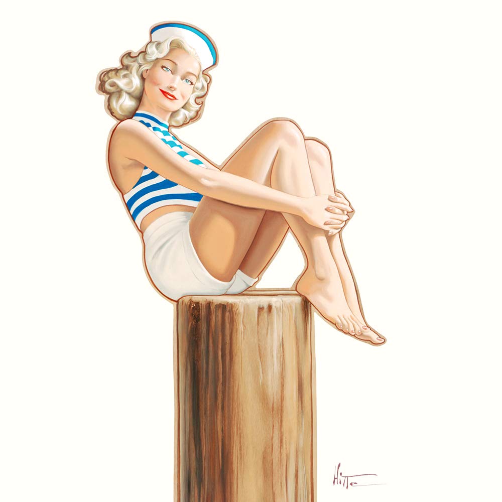 International Graphics - Finished Picture - Patrick, Hitte - ''Marine''- 30 x 30 cm - Direct printing on acrylic glass