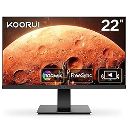 KOORUI Monitor 21.5 Inch Gaming Monitor FHD