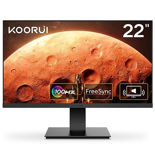 KOORUI Monitor 21.5 Inch Gaming Monitor FHD