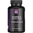 Logic Nutra Urolithin A Plus Black Pepper Extract - 1000mg per Serving - Non-GMO, Vegan and Gluten-Free - 60 Veggie Capsules - Dietary Supplement