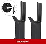 Yaheetech Adjustable Squat Rack Heavy Duty Barbell Stand 250kg 114-179cm view 4