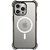 CASETiFY Bounce Case for iPhone 15 Pro Max [6X Military Grade Drop Tested / 21.3ft Drop Protection/Compatible with Magsafe] - Clear Black