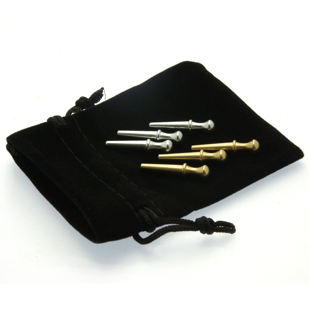 Brimtoy jtcrib25-6 Cribbage Peg Set to be used as an replacement set for cribbage, suitable for all standard boards, supplied in brass, stainless steel, copper or black