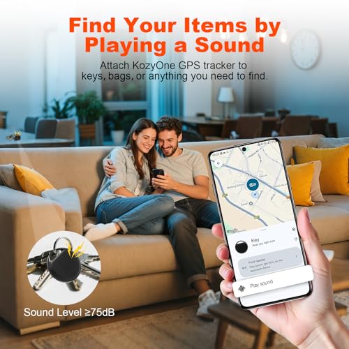 KozyOne Android Air Tracker - Etiqueta de Seguimiento Inteligente para Mascotas, Llaves y Equipaje con Seguimiento Global en Tiempo Real a través de la aplicación Find Hub de Google, 2 Unidad