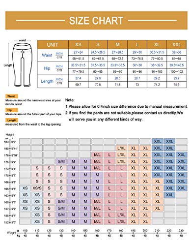 EvenYoga Yoga Pants for Women,High Waist Full Length Leggings with Pockets Tummy Control Workout Running Pants,7\