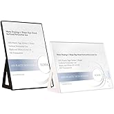 ECKEK ABS Plastic Sign Holder，Menu Displays L Shape Sign Stand Vertical/Horizontal Use (White A5 148×210mm/5.83×8.27inches)