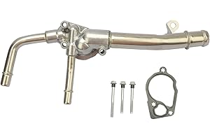 IRONTEK 12638893 Engine Coolant Thermostat Housing for 2009-17 for Chevrolet Traverse, 2008-17 for Buick Enclave, 07-16 for GMC Acadia, 2017 Acadia Limited, 07-10 for Saturn Outlook 902-692 12599235