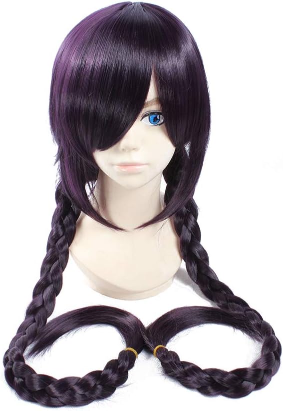 Momo Ayase Cosplay Perücke Mit Ohrringen – Mittellang, Braun, Hitzebeständig Bis 200°C, Verstellbar