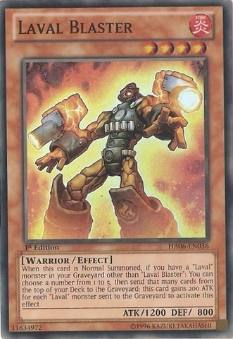 Yu-Gi-Oh! - Laval Blaster (HA06-EN036) - Hidden Arsenal 6: Omega Xyz - 1st Edition - Super Rare