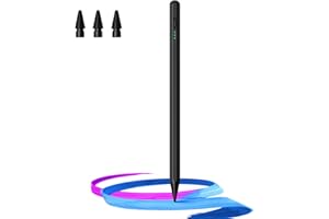 Hastraith Stylus Pen for iPad(2018-2025)-13 Mins Fast Charge with Tilt Sensitivity & Palm Rejection for iPad 11/10/9/8/7/6th Gen, Air 7/6/5/4/3/M3/M2, Pro 13"/12.9"/11"/M4, Mini 7/6/5th,Black
