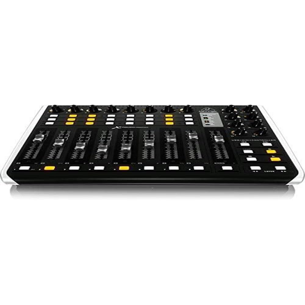 Behringer X-TOUCH COMPACT USB/MIDI Controller 9 Motorised Faders, Mackie Control & DAW Integration for Music Production & Live Performance