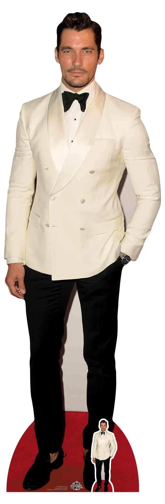 Star Cutouts Ltd CS764 Lifesize Cardboard Free Desktop Cutout of David Gandy 192cm Tall, Solid, Multi-Colour, Regular