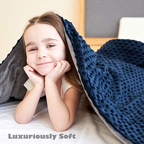 COZ Duvet Cover for Weighted Blankets Plush Minky Dot Fabric TwoWay