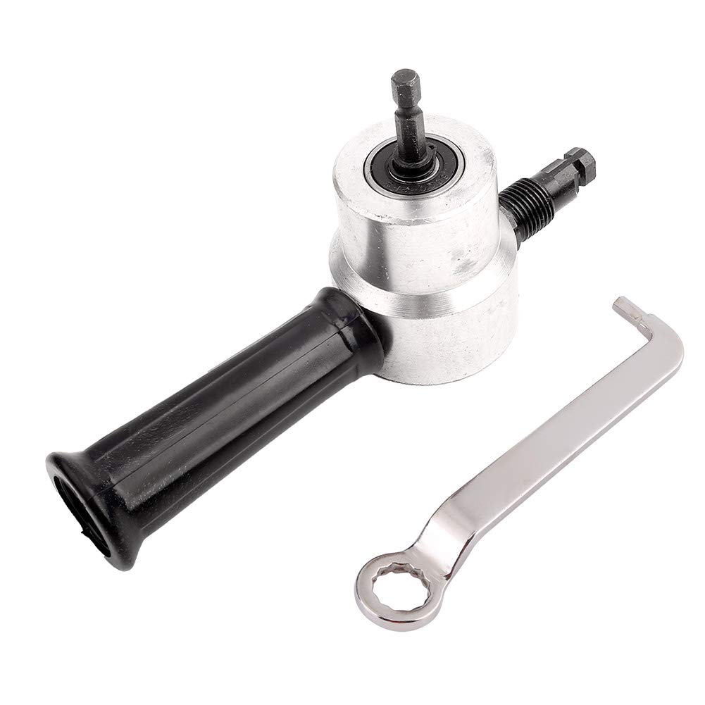 Power Drill Nibbler 360 Degree Adjustable Metal Nibbler Cutter Kit Drill Cutter Attachment for Steel Copper Aluminum Cutting