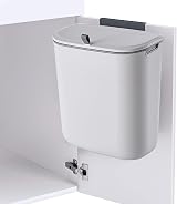 ELPHECO 9.5 L Hanging Kitchen Waste Bin with Lid White view 5