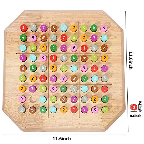 Colorku Board Game Sudoku Wood Sudoku Board Puzzle Parent-Child