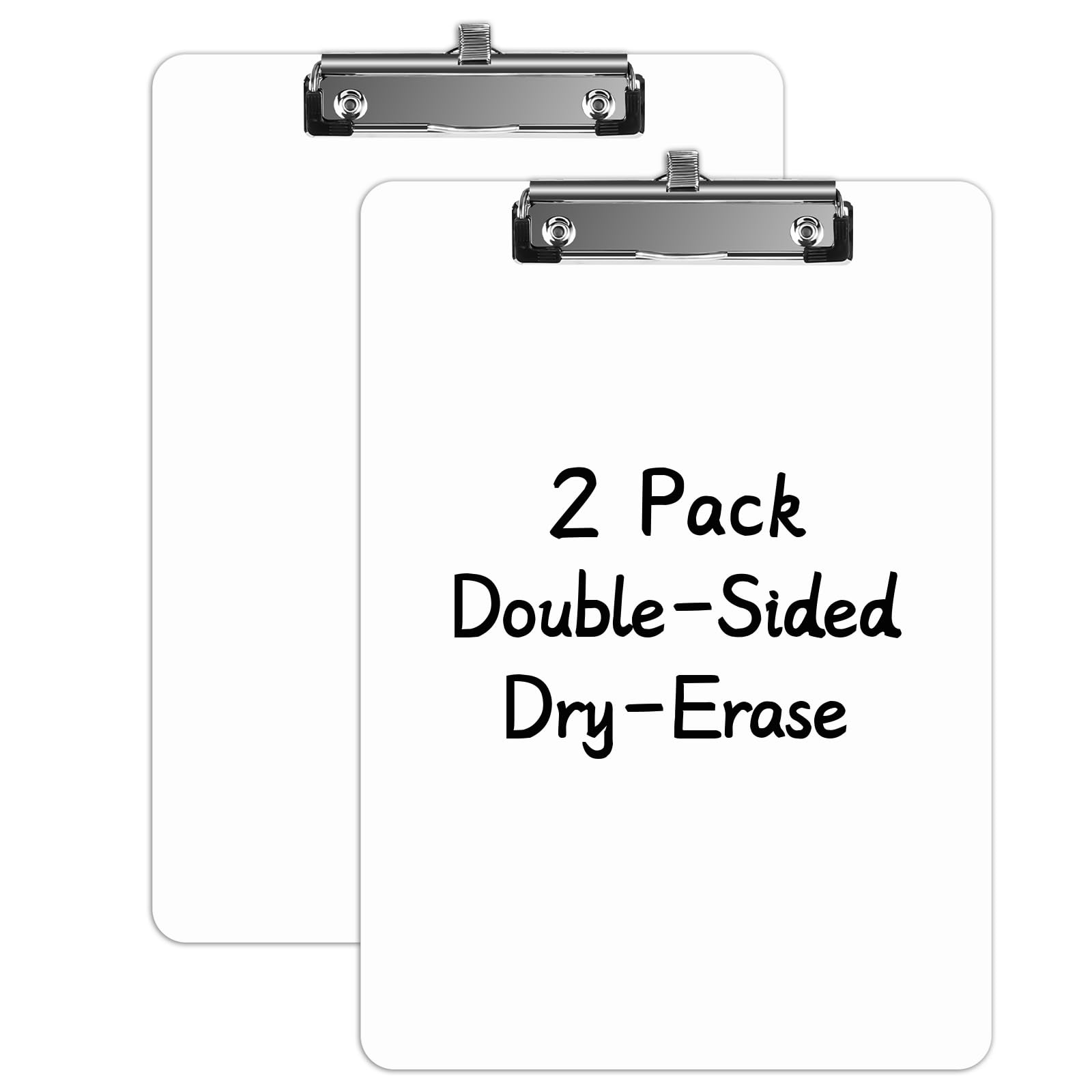 Photo 1 of Juvealoe Dry Erase Clipboard with Pen Holder, 8.5 x 11 Double-Sided White Boards for Classroom, Teacher, Students, Kid. Size 9 x 12.5 in, School & Home Supply(Pack of 2)
