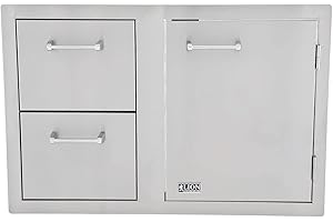 Lion Premium Grills L3320 Door Drawer Combo with Towel Rack, 33 by 22-Inch